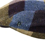City Sport Flat Cap | Shawl | Blauw Patchwork | www.pietkoopmans.nl