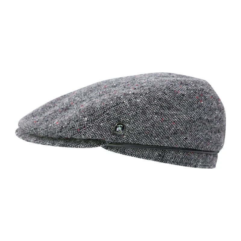 City Sport Flat Cap Donegal | Antraciet Spikkel | www.pietkoopmans.nl