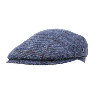 City Sport Flat Cap Cashmere | Blauw Geruit