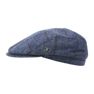 City Sport Flat Cap Cashmere | Blauw Geruit