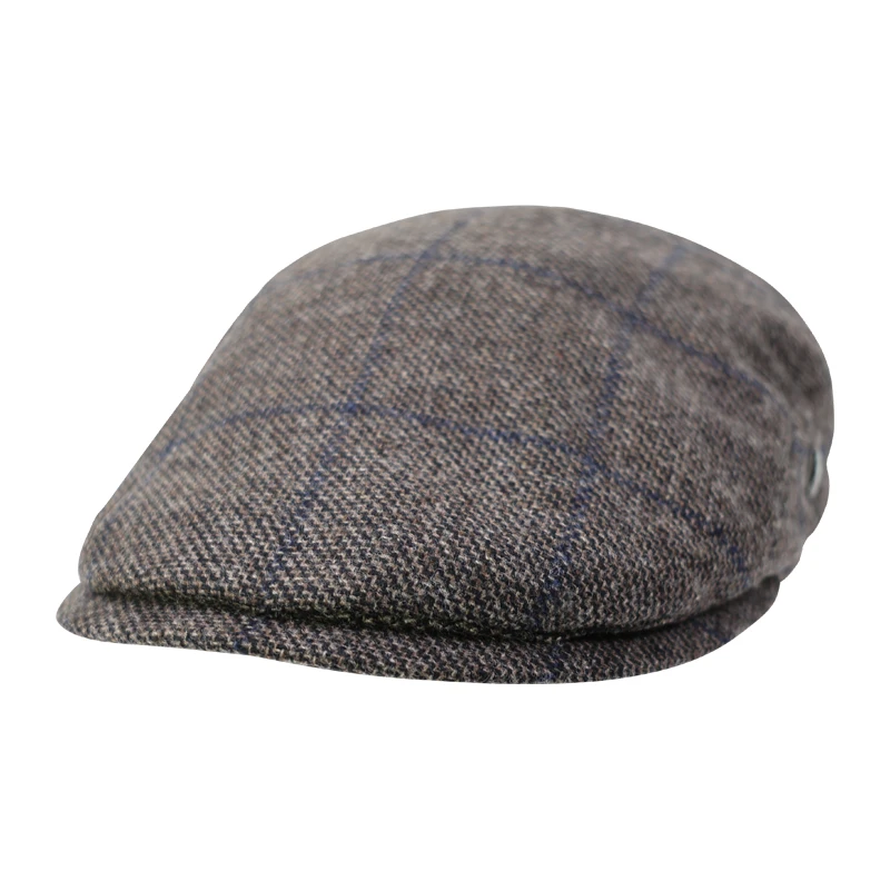 City Sport Flat Cap Cashmere | Bruin Geruit | www.pietkoopmans.nl