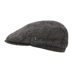 City Sport Flat Cap Cashmere | Bruin Geruit