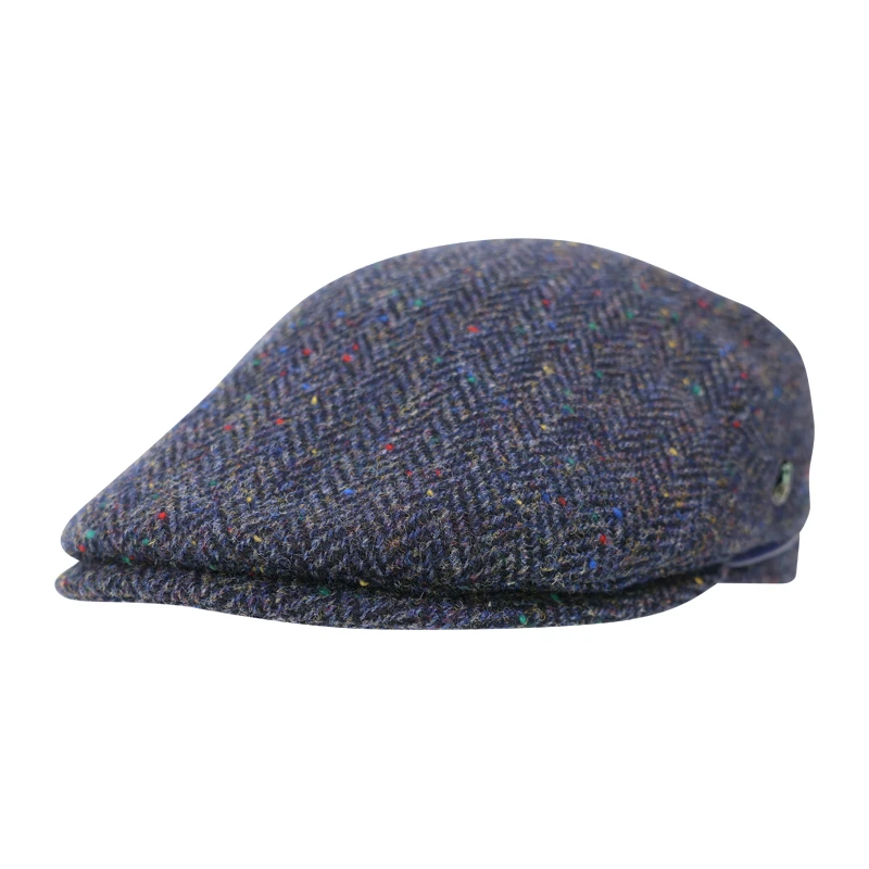 City Sport Flat Cap | Marine Multi Spikkel | www.pietkoopmans.nl