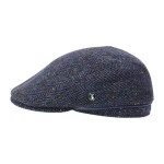 City Sport Flat Cap | Marine Multi Spikkel | www.pietkoopmans.nl