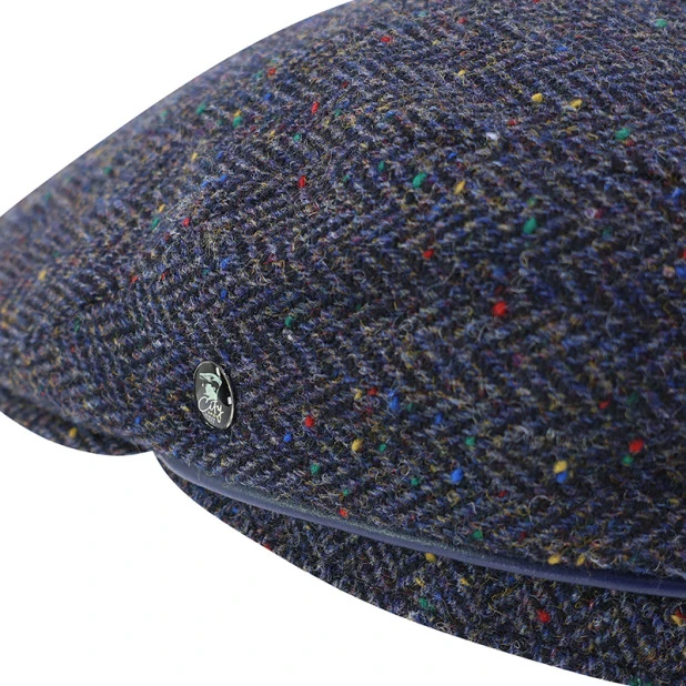 City Sport Flat Cap | Marine Multi Spikkel | www.pietkoopmans.nl