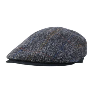 City Sport Flat Cap | Antraciet Harris Tweed