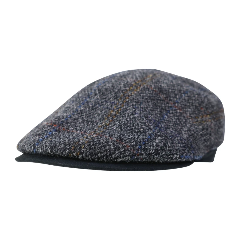 City Sport Flat Cap | Antraciet Harris Tweed | www.pietkoopmans.nl