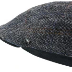 City Sport Flat Cap | Antraciet Harris Tweed | www.pietkoopmans.nl