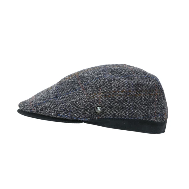 City Sport Flat Cap | Antraciet Harris Tweed | www.pietkoopmans.nl