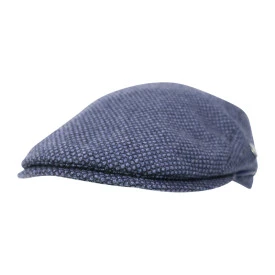 City Sport Flat Cap | Denim Blauw Print
