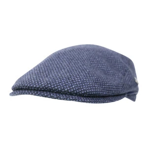 City Sport Flat Cap | Denim Blauw Print