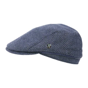 City Sport Flat Cap | Denim Blauw Print