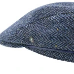 City Sport Flat Cap Harris | Marine Visgraat | www.pietkoopmans.nl