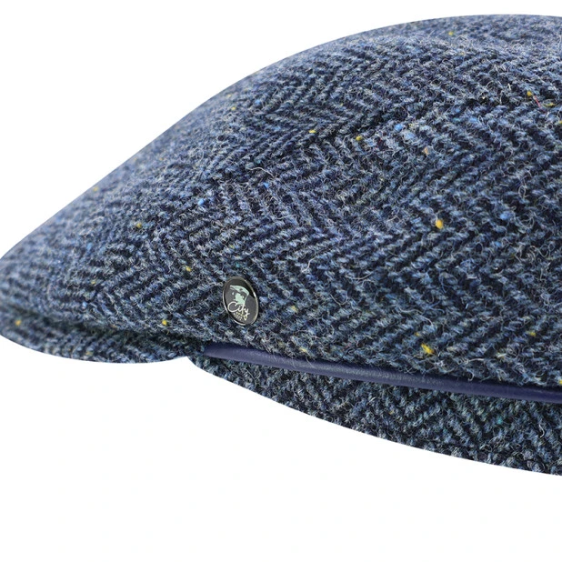 City Sport Flat Cap Harris | Marine Visgraat | www.pietkoopmans.nl