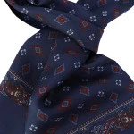 City Sport Zijde Shawl | Marine Bordo Print | www.pietkoopmans.nl