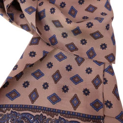City Sport Zijde Shawl | Taupe Raf Print