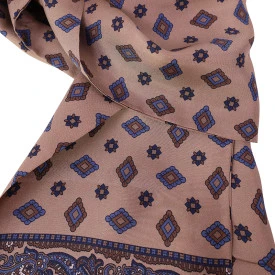 City Sport Zijde Shawl | Taupe Raf Print