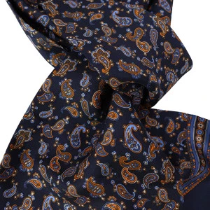 City Sport Zijde Shawl | Marine Paisley Print