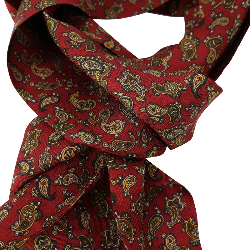 City Sport Zijde Shawl | Warm Rood Paisley | www.pietkoopmans.nl
