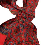 City Sport Zijde Shawl | Rood Paisley Print | www.pietkoopmans.nl