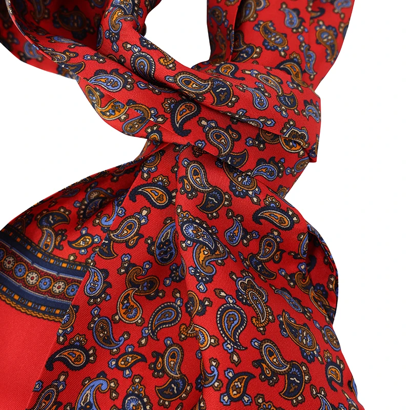 City Sport Zijde Shawl | Rood Paisley Print | www.pietkoopmans.nl