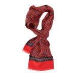 City Sport Zijde Shawl | Rood Paisley Print | www.pietkoopmans.nl