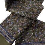 City Sport Zijde Shawl | Olijf Raf Paisley Print | www.pietkoopmans.nl