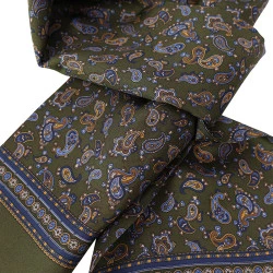 City Sport Zijde Shawl | Olijf Raf Paisley Print