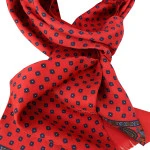 City Sport Zijde Shawl | Rood Print | www.pietkoopmans.nl