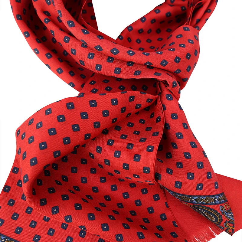 City Sport Zijde Shawl | Rood Print | www.pietkoopmans.nl