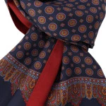 City Sport Zijde Modaal Shawl | Marine Bordo Print | www.pietkoopmans.nl