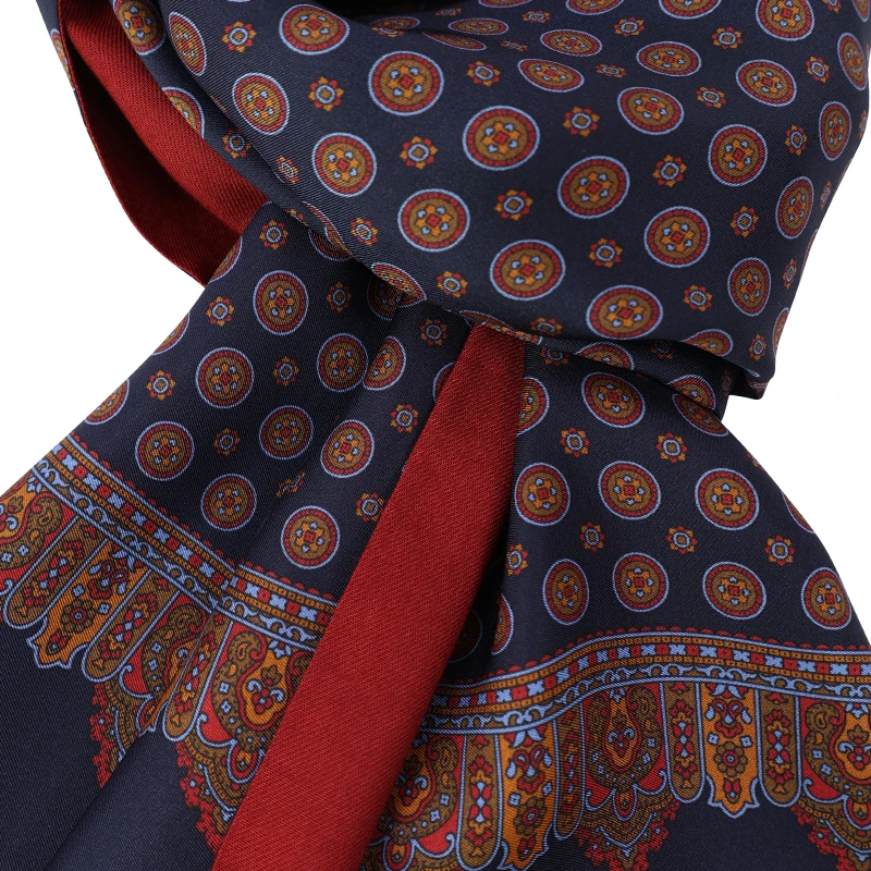 City Sport Zijde Modaal Shawl | Marine Bordo Print | www.pietkoopmans.nl