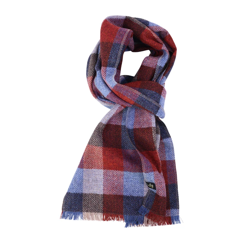 City Sport Flat Cap l | Lichtblauw Rood Geblokt | www.pietkoopmans.nl