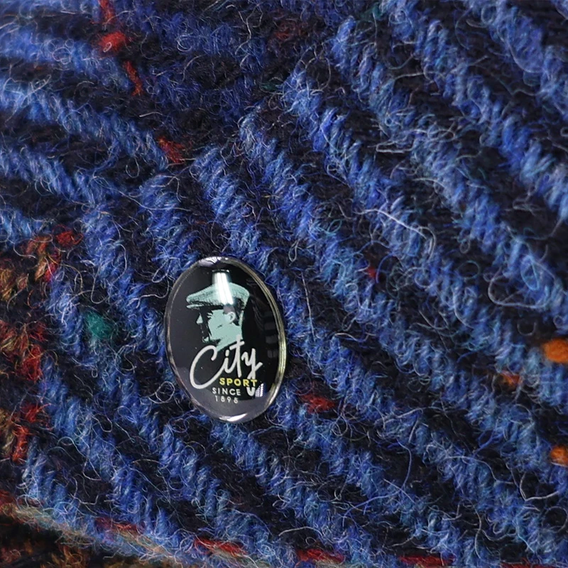 City Sport Winter Flat Cap | Blauw Olijf Geblokt | www.pietkoopmans.nl