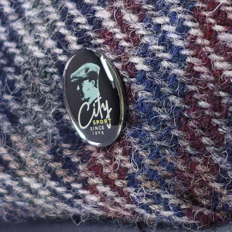 City Sport Flat Cap Donegal | Raf Bordeaux Geruit | www.pietkoopmans.nl