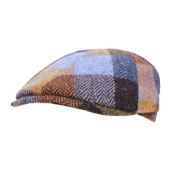 City Sport winter Flat Cap | Lichtblauw Geblokt
