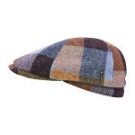 City Sport Winter Flat Cap | Lichtblauw Geblokt | www.pietkoopmans.nl