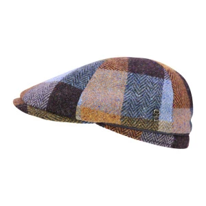 City Sport winter Flat Cap | Lichtblauw Geblokt