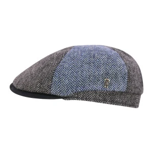 City Sport Winter Flatcap | Blauw Patchwork