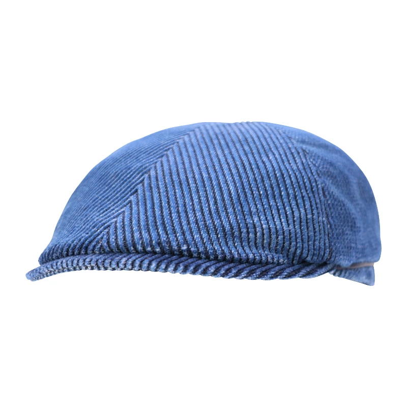 City Sport Flatcap Rib | Jeansblauw | www.pietkoopmans.nl