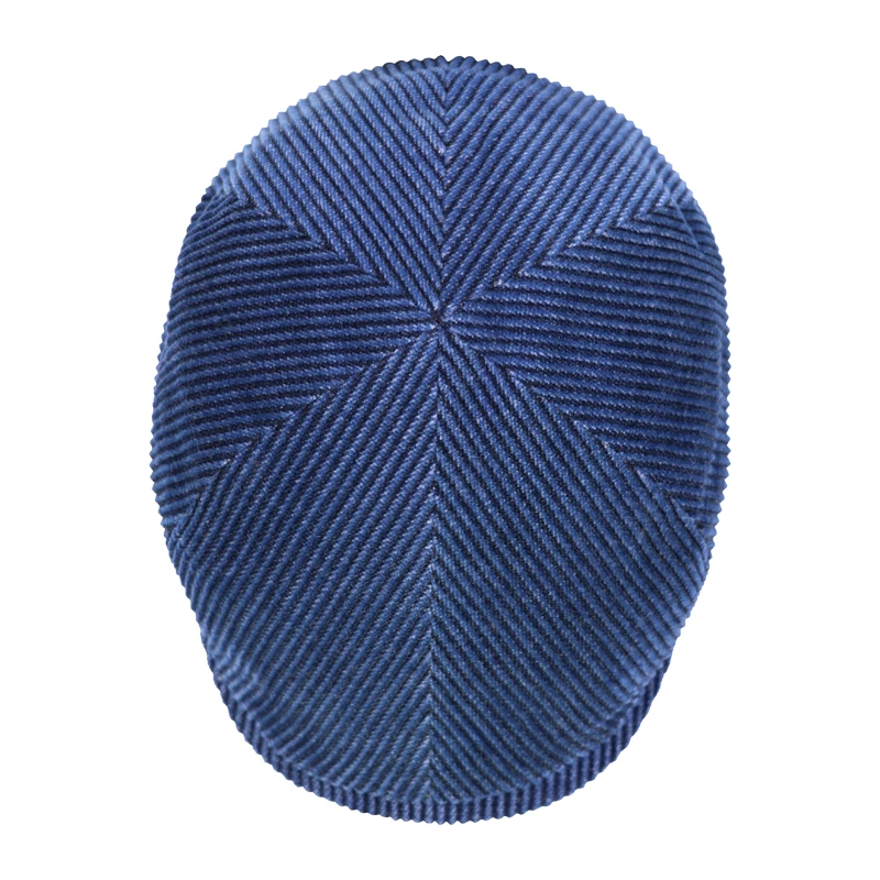 City Sport Flatcap Rib | Jeansblauw | www.pietkoopmans.nl