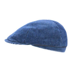 City Sport Flatcap Rib | Jeansblauw