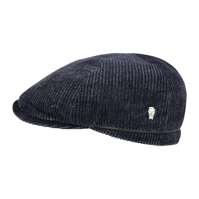 City Sport Flatcap Rib | Nachtblauw | www.pietkoopmans.nl