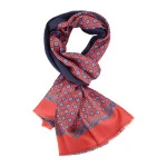 City Sport Zijde Modaal Shawl | Rood Blauw Medallions | www.pietkoopmans.nl
