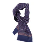 City Sport Zijde Shawl | Navy Paisley | www.pietkoopmans.nl
