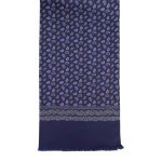 City Sport Zijde Shawl | Olijf Navy Paisley | www.pietkoopmans.nl