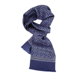 City Sport Zijde Shawl | Olijf Navy Paisley