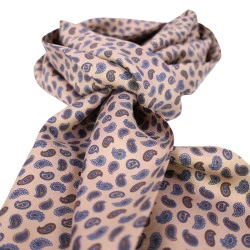 City Sport Zijde Shawl | Beige Paisley