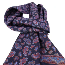 City Sport Zijde Shawl | Marine Paisley