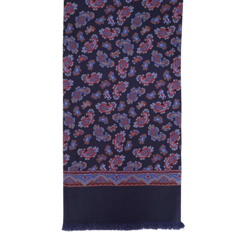 City Sport Zijde Shawl | Marine Paisley | www.pietkoopmans.nl